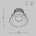 Встраиваемый светильник Maytoni Technical Zoom SLDL034-01-06W4K-B