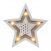 Деревянная фигура с подсветкой «Звезда двойная» 30х4х30 см