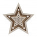 Деревянная фигура с подсветкой «Звезда двойная» 30х4х30 см